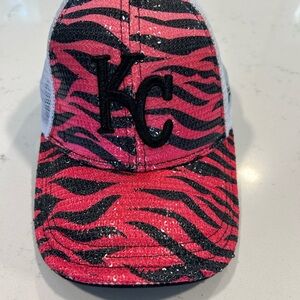 New Era Pink and Black Zebra Print Hat‎